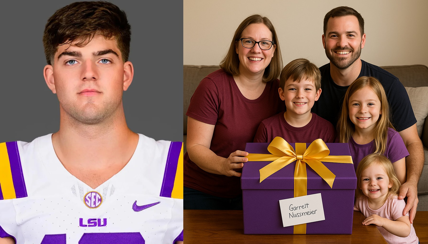 “UNFORGETTABLE GESTURE”: LSU Star QB Garrett Nussmeier Stuns Family With Surprise Gift After Stadium Encounter — What Was Inside Has Every Fan Dreaming of Their Moment