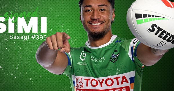 Canberra Raiders utility Simi Sasagi has expressed his joy and gratitude after putting pen to paper on a new long-term deal with the club